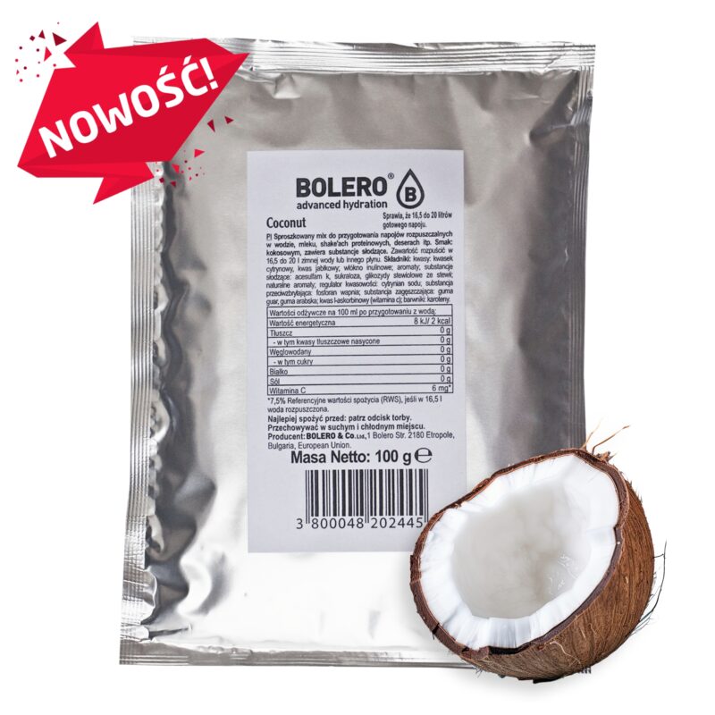 Bolero-napoje Bolero 100g Coconut (Kokos) ze stewią