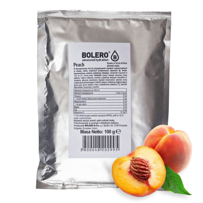 Bolero-napoje Bolero 100g Peach (Brzoskwinia) ze stewią