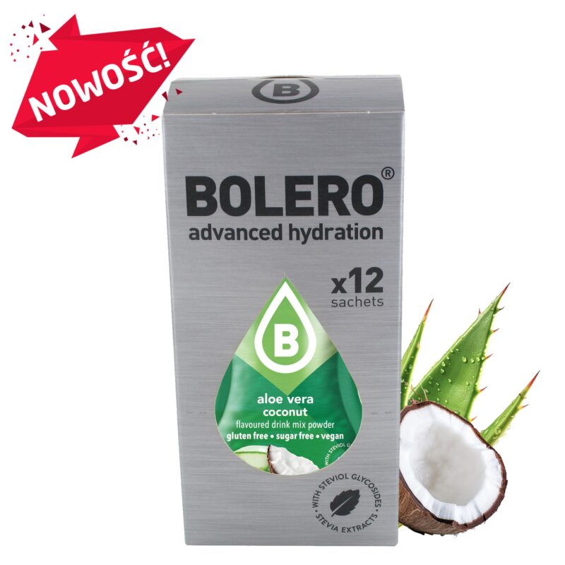 Bolero-napoje Bolero 3g 12szt Aloe Vera Coconut (Aloes z kokosem) ze stewią