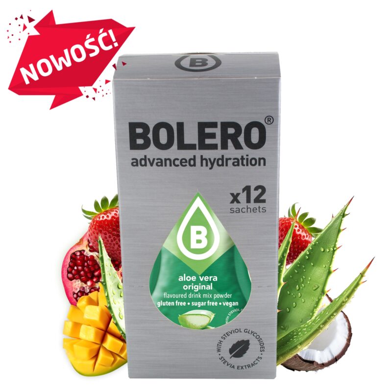 Bolero-napoje Bolero 3g 12szt Aloe Vera Mix. Zestaw smaków aloesowych. Napój w proszku