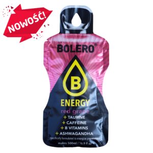 Bolero-napoje Bolero 14g Energy Red Grape ze stewią