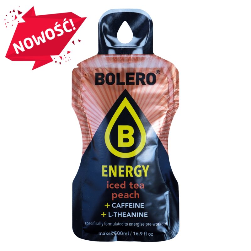 Bolero-napoje Bolero 14g Energy Iced Tea Peach ze stewią
