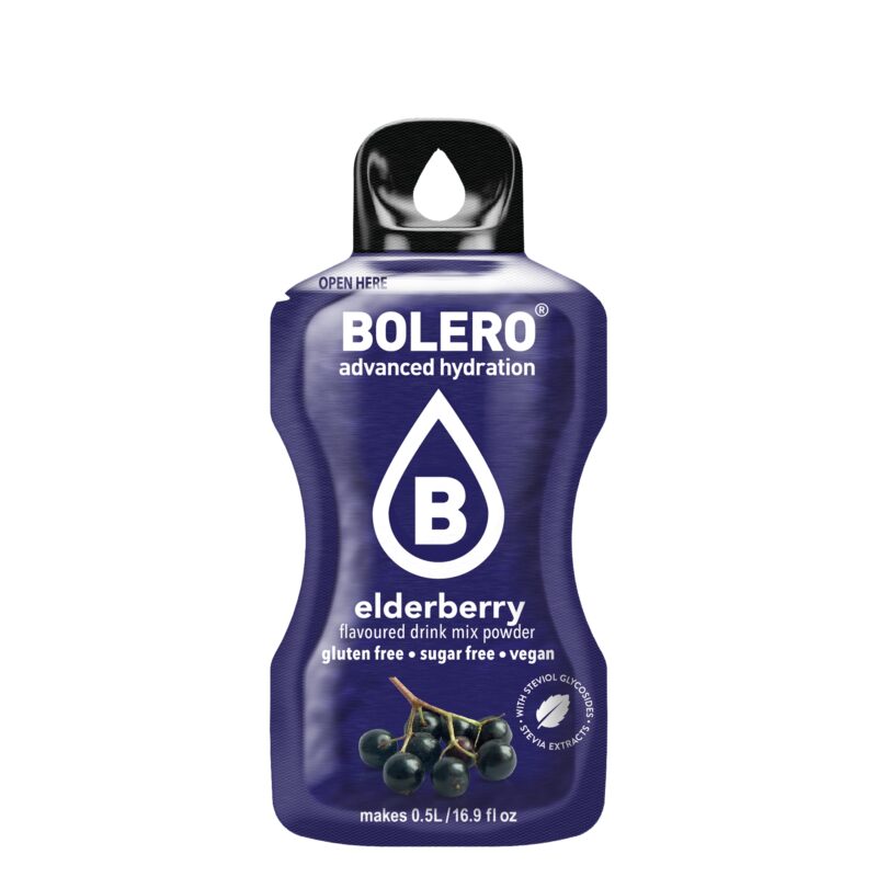 Bolero-napoje Bolero 3g Elderberry (Owoc czarnego bzu) ze stewią