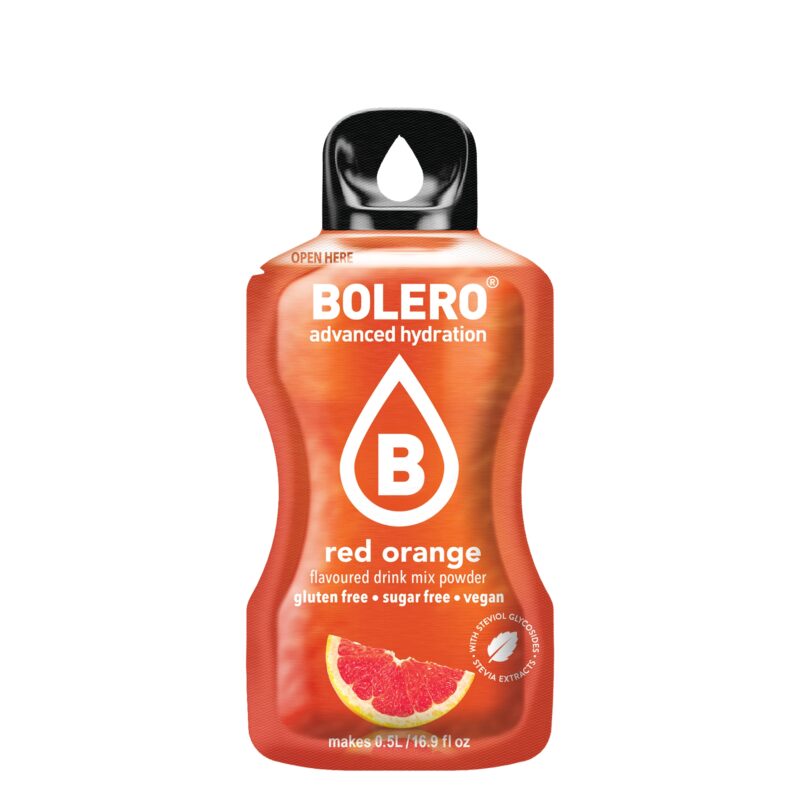 Bolero-napoje Bolero 3g Red Orange (Czerwona pomarańcza) ze stewią