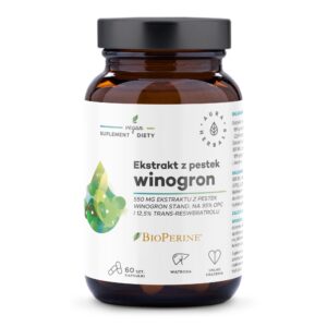 Aura herbals Ekstrakt z pestek winogron 550 mg