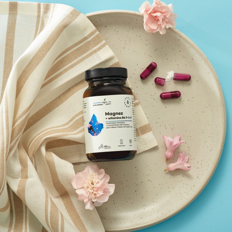 Aura herbals Magnez + Witamina B6 (P-5-P)