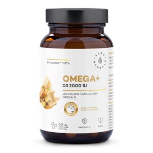 Aura herbals Omega+ Witamina D3 2000 IU