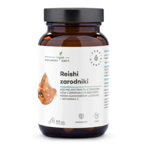 Aura herbals Reishi zarodniki 800 mg + witamina C