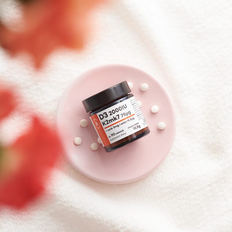 Aura herbals Witamina D3 2000 IU + K2 + Cynk + Selen