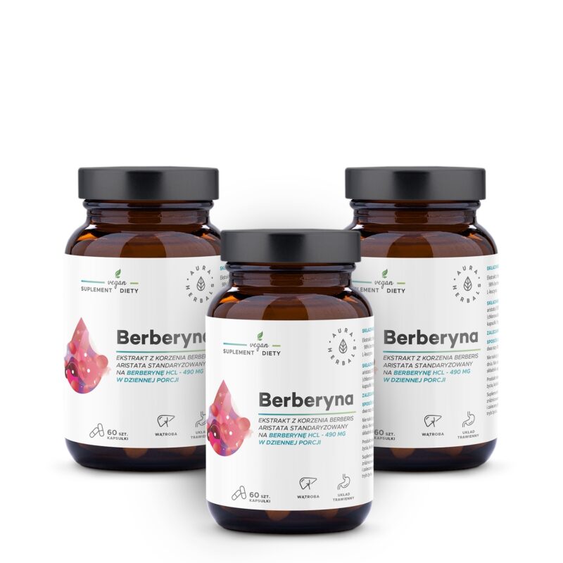 Aura herbals Zestaw Berberyna na 3 miesiące