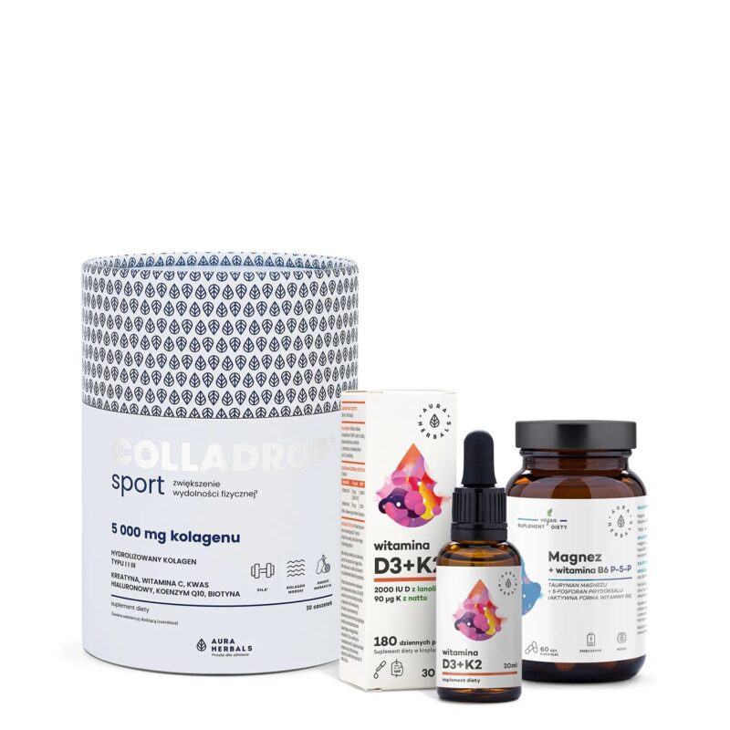 Aura herbals Zestaw COLLADROP SPORT EXTRA