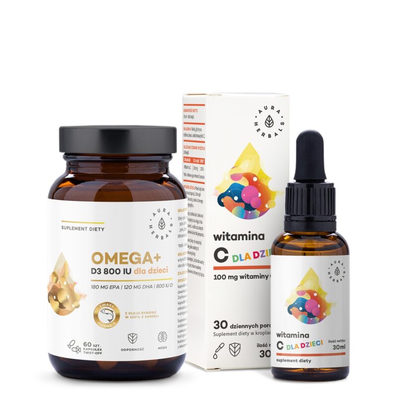 Aura herbals Zestaw JUNIOR OMEGA+ Aura Herbals