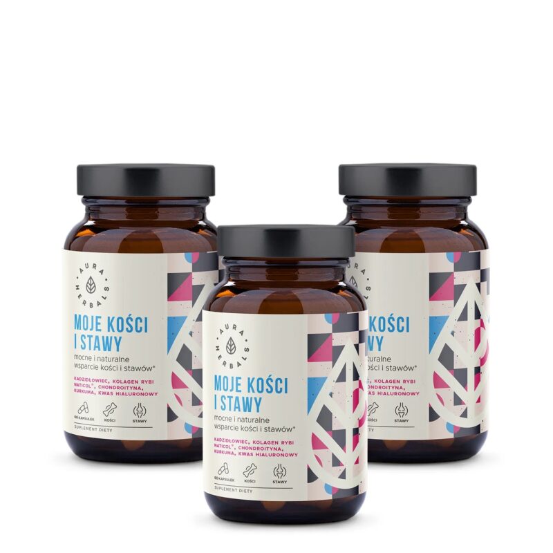 Aura herbals Zestaw Moje Kości i Stawy na 3 miesiące