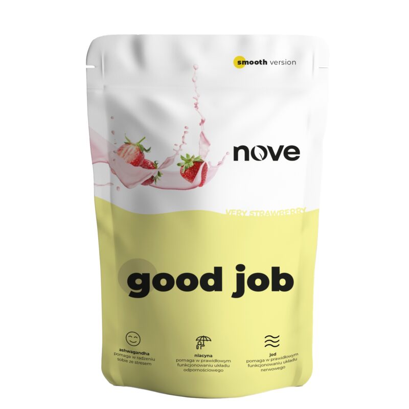 NOVE Good Job posiłek w proszku 100g Truskawka