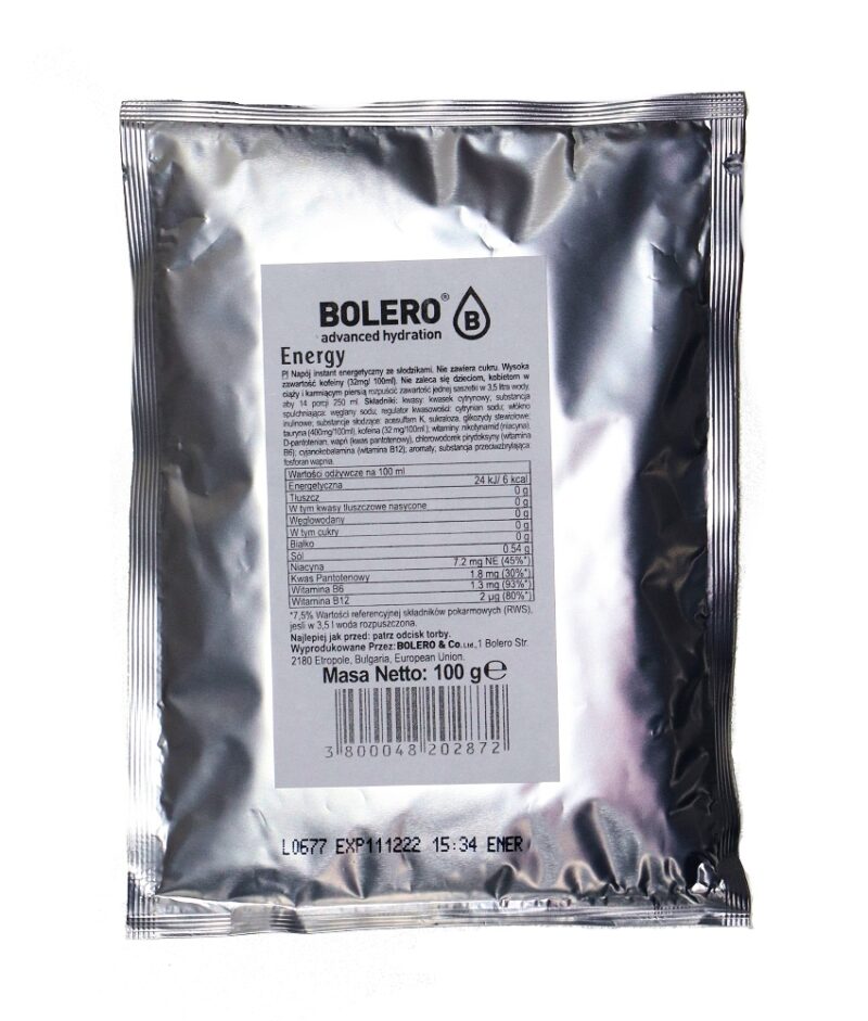 Bolero-napoje Bolero 100g Energy ze stewią