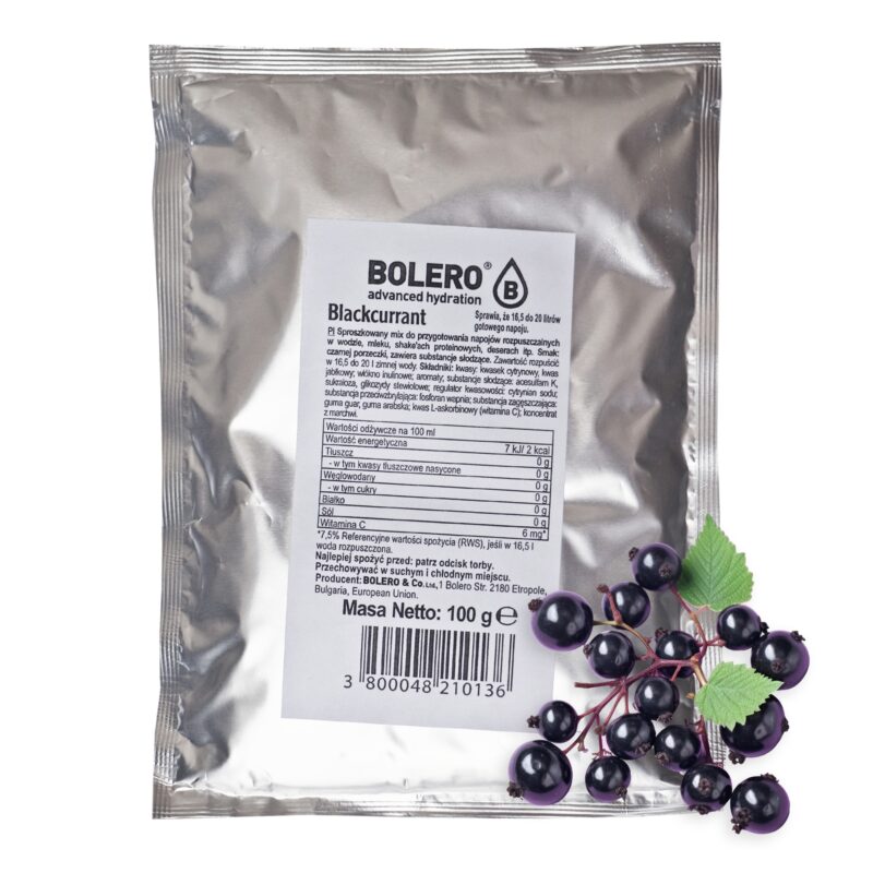 Bolero-napoje Bolero 100g Blackcurrant (Czarna Porzeczka) ze stewią