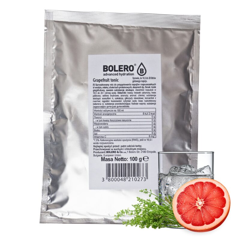 Bolero-napoje Bolero 100g Grapefruit Tonic (Tonik grejpfrutowy) ze stewią