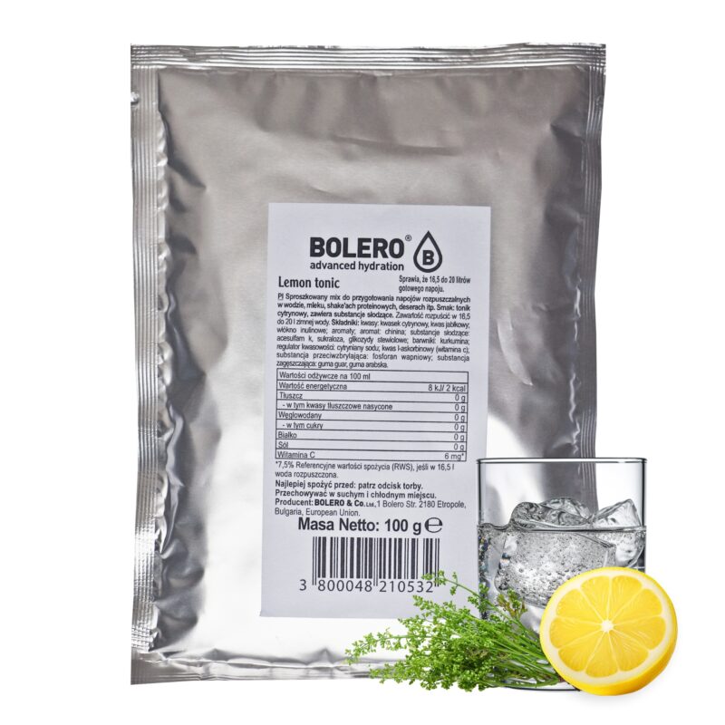 Bolero-napoje Bolero 100g Lemon Tonic (Tonik cytrynowy) ze stewią
