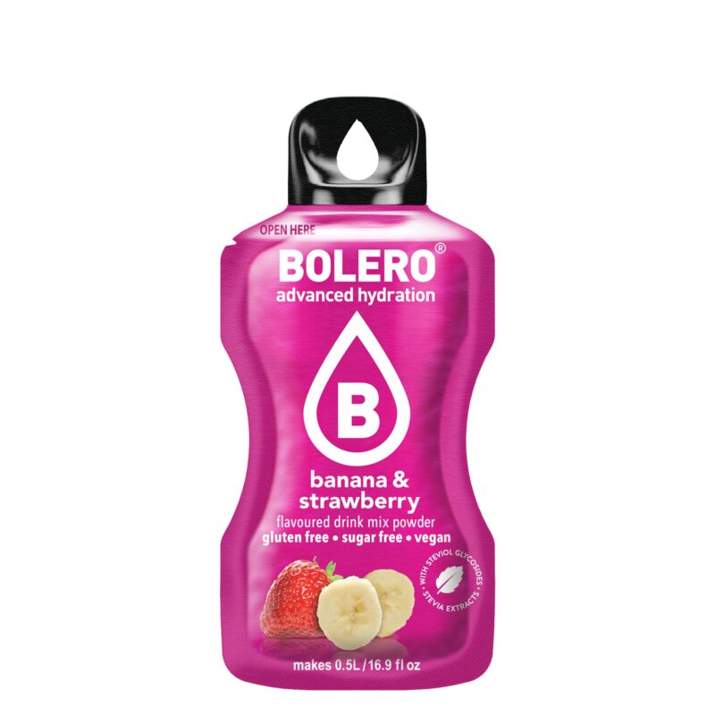 Bolero-napoje Bolero 3g Banana & Strawberry (Banan&Truskawka) ze stewią