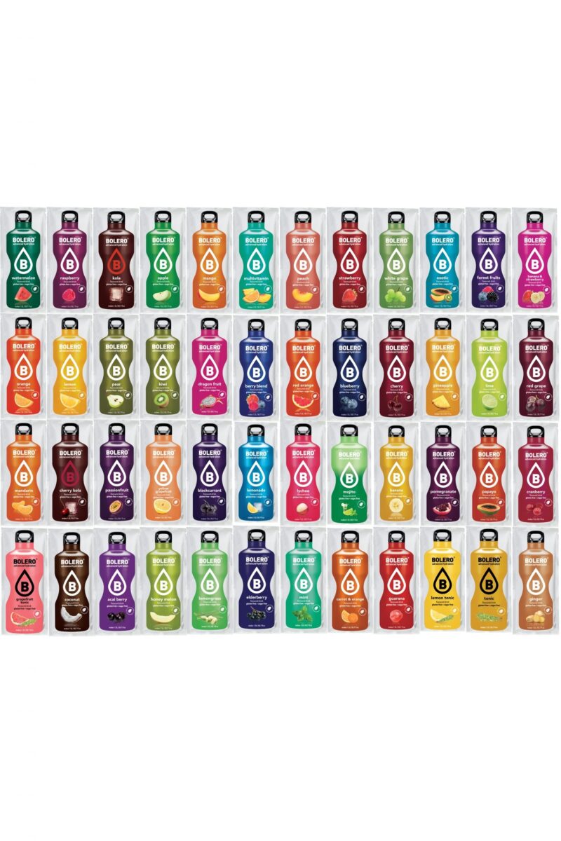 Bolero-napoje Bolero 9g mix 48 smaków. Zestaw 48 szt. Napój w proszku bez cukru