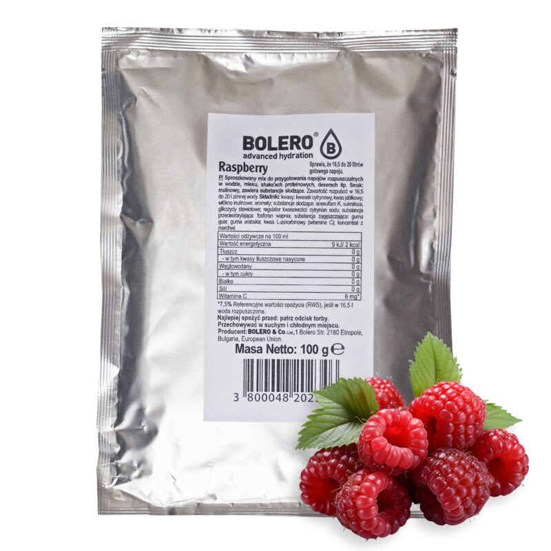 Bolero-napoje Bolero 100g Raspberry (Malina) ze stewią