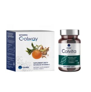 Kolagen Colvita 60 kaps. + Witamina C-olway 100 kaps. - Zestaw
