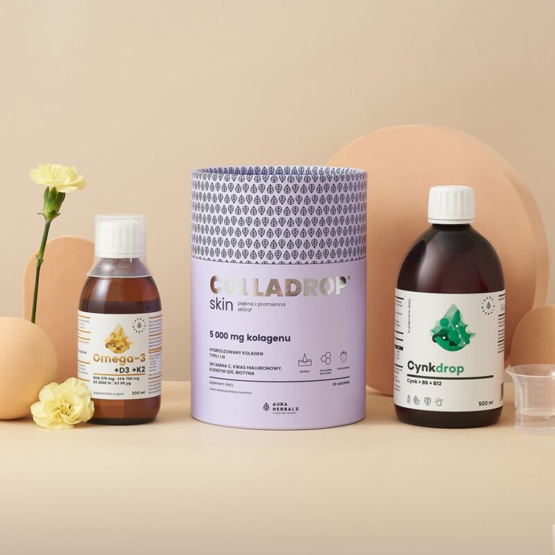 Aura herbals Aura Herbals -  Zestaw COLLADROP SKIN EXTRA