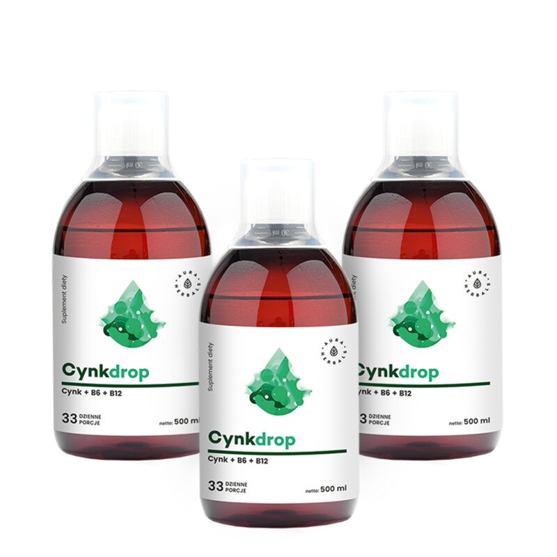 Aura herbals Aura Herbals -  Zestaw Cynkdrop na 3 miesiące