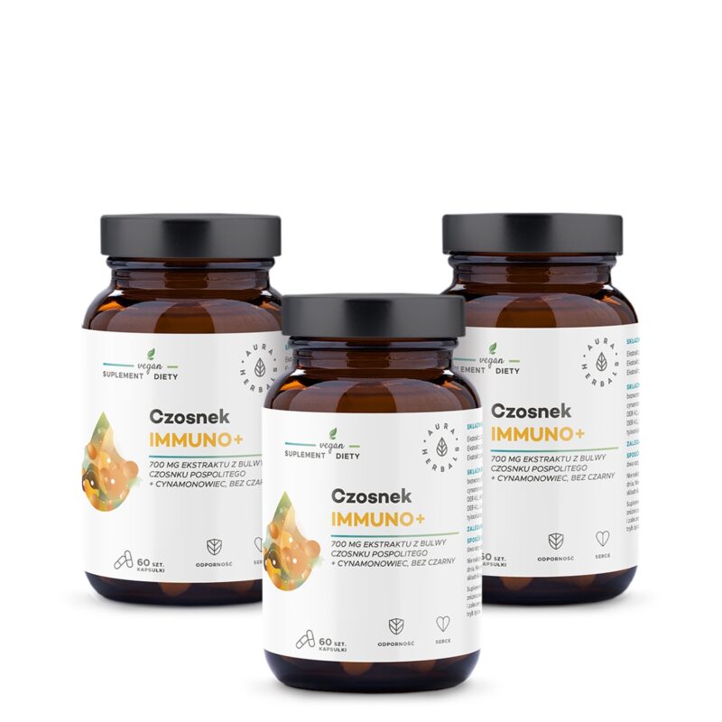 Aura herbals Aura Herbals -  Zestaw Czosnek na 3 miesiące