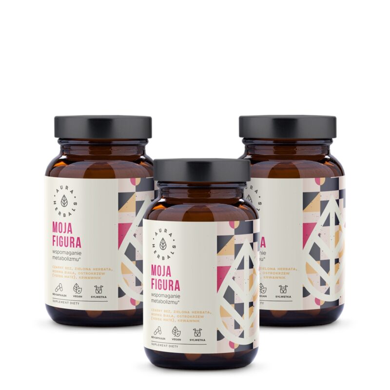 Aura herbals Aura Herbals -  Zestaw Moja Figura Wspomaganie Metabolizmu na 3 miesiące