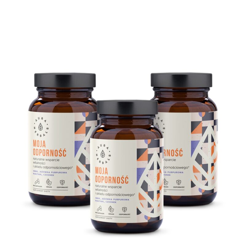 Aura herbals Aura Herbals -  Zestaw Moja Odporność Naturalny Kompleks na 3 miesiące
