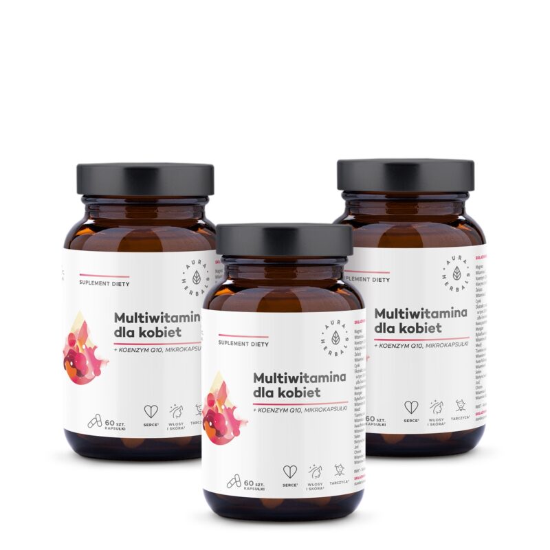 Aura herbals Aura Herbals -  Zestaw  Multiwitamina dla kobiet na 3 miesiące