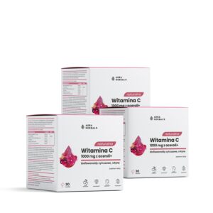 Aura herbals Aura Herbals -  Zestaw Naturalna witamina C z aceroli na 3 miesiące