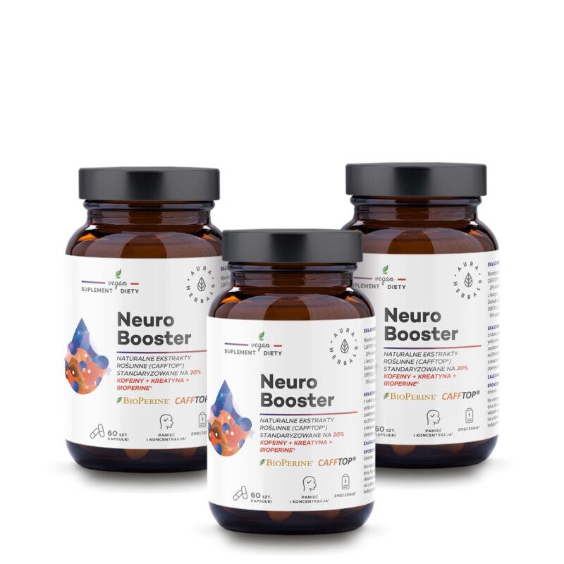 Aura herbals Aura Herbals -  Zestaw Neuro Booster na 3 miesiące