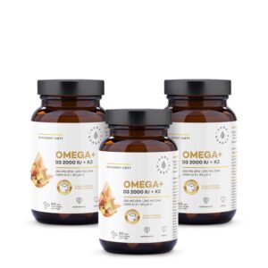 Aura herbals Aura Herbals -  Zestaw Omega+D3 na 3 miesiące