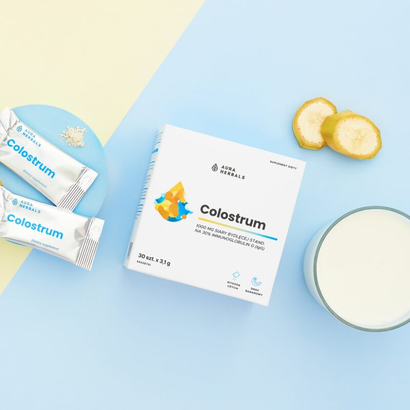 Aura herbals Aura Herbals -  Colostrum 1000 mg bananowe