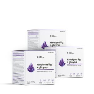 Aura herbals Aura Herbals -  Zestaw Kreatyna 5 g + glicyna na 3 miesiące