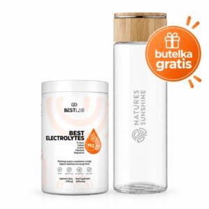 Best Electrolytes Elektrolity w proszku   Szklana butelka GRATIS  - Zestaw