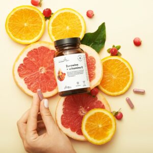 Aura herbals Aura Herbals -  Żurawina 800 mg + Witamina C