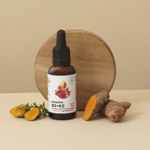 Aura herbals Aura Herbals -  Witamina D3 2000 IU + K2 + ekstrakt z kurkumy